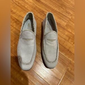 Donald J Pliner Suede man shoes 8M light Grey